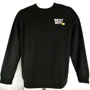 BEST BUY Electronics Store Employee Uniform Black Sweatshirt NEW Size M Medium